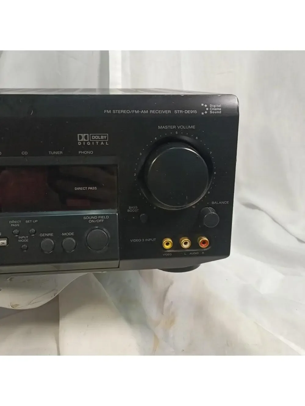 Sony STR-DE915 AM FM Stereo AV Receiver Home Theater Surround Sound Black Tested
